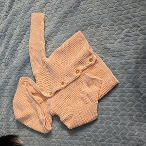 Baby Girl Knit Sweater with Hood